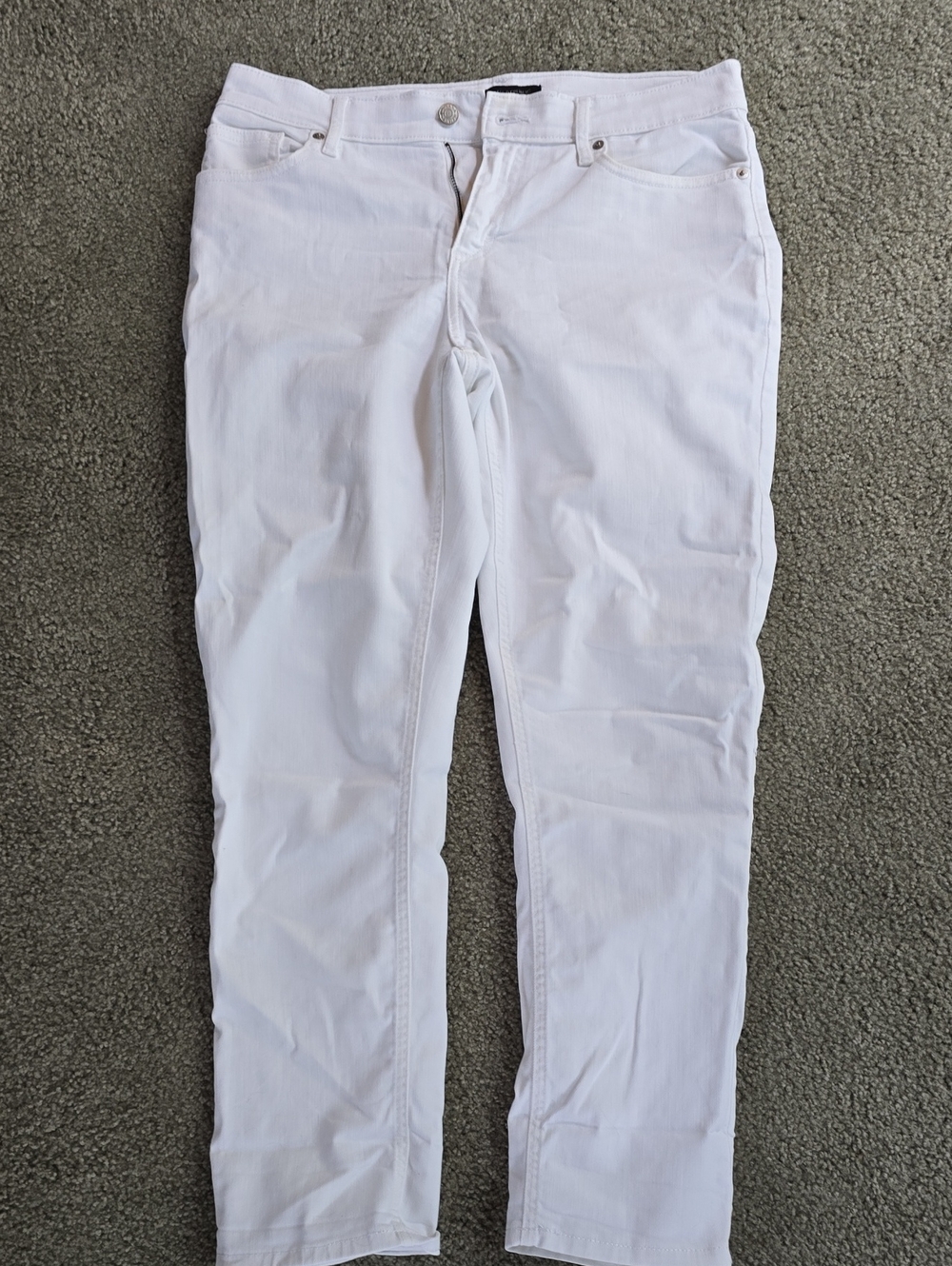 Banana Republic White Boyfriend Jeans